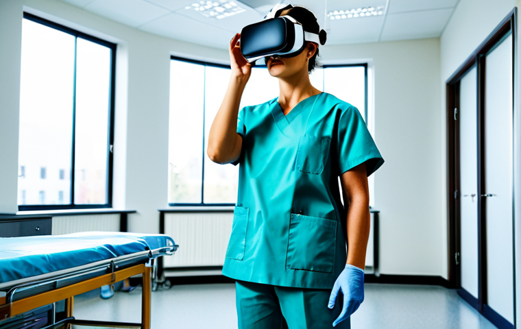 VR Training in Healthcare**

"A professional doctor in a clean, modern hospital setting, fully clothed in scrubs, using VR equipment for surgical training. The scene should depict focus and precision. Safe for work, appropriate content, perfect anatomy, natural proportions, professional, modest."

**