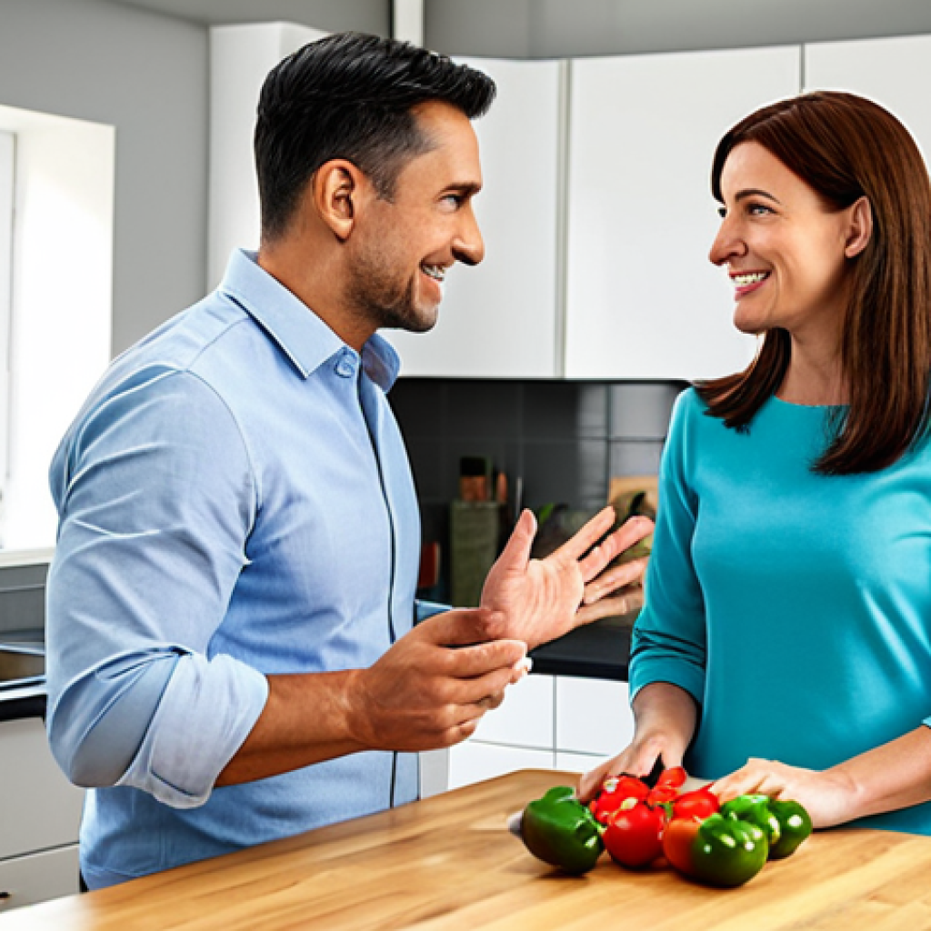 린 스타트업의 시장 진입 전략 개발 - Customer Interview**
"A friendly researcher interviewing a busy housewife in her modern kitchen, fu...